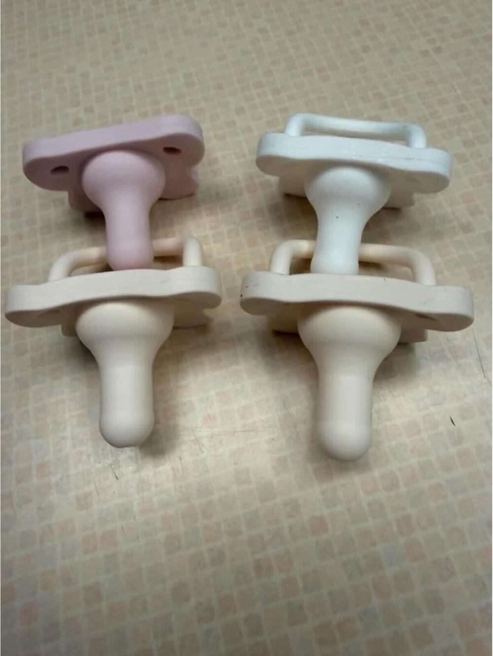 Dr. Brown’s HappyPaci Silicone Pacifiers 4-Pack Neutral & Pink Baby Pacifiers
